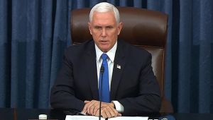 Mike Pence'den, Kongre'nin basılmasına kınama!