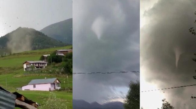 Artvin'de hortum felaketi anbean kamerada!