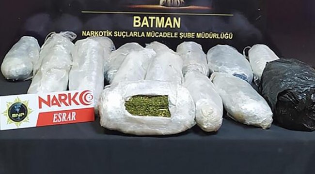 Batman’da uyuşturucu operasyonlarında yakalanan 3 zanlı tutuklandı
