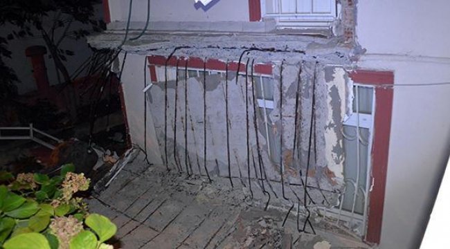 Avcılar'da yine balkon çöktü; bina mühürlendi