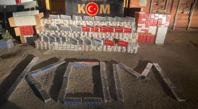 Gaziantep'te 10 bin 790 paket kaçak sigara ele geçirildi