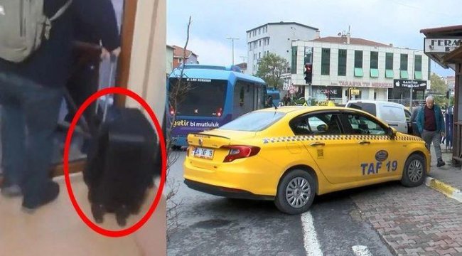 Taksinin bagajında unutulan valizden 1 milyon 800 bin lira çıktı