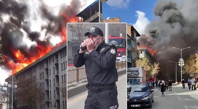 Yer Erzurum... İller Bankası'nın eski binasında yangın paniği