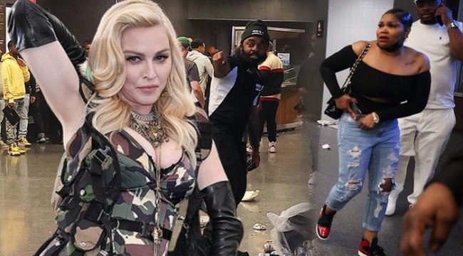 Madonna ölümden döndü! Yanlış silahlı saldırı alarmı izdihama neden oldu