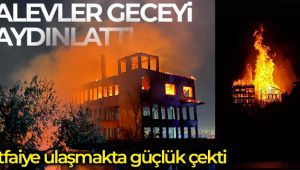 Bursa'da tarihi ipekçilik fabrikası yandı!