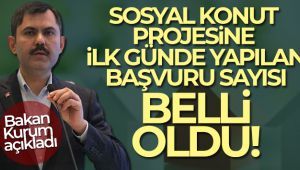 Sosyal konut projesinde ilk gün rakamları belli oldu!