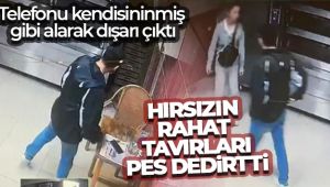 İzmir’de telefon hırsızlığı güvenlik kamerasına yansıdı