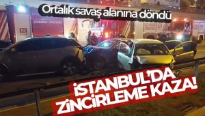 Pendik'te zincirleme trafik kazası: 3 yaralı