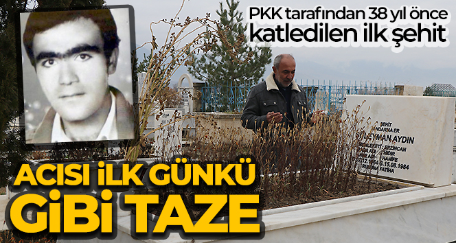 Teröre verilen ilk şehit Süleyman Aydın, kabri başında anıldı