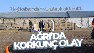Ağrı’da silahlı saldırı: 3 kişi kafasından vurularak öldürüldü