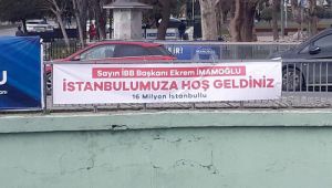 İBB Başkanı İmamoğlu'na tepki... Şehrin en işlek noktalarına asıldı! 