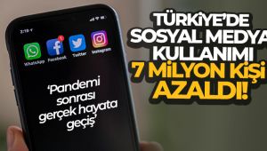 Türkiye'de sosyal medya kullanımı 7 milyon kişi azaldı