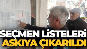 Seçmen listeleri askıya çıkarıldı