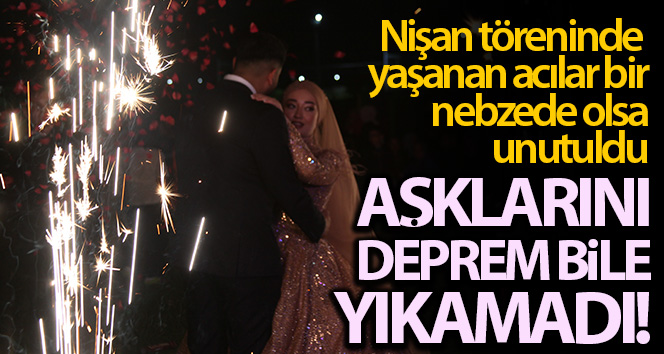 Aşklarını deprem bile yıkamadı