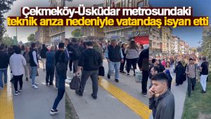 Çekmeköy-Üsküdar metrosundaki teknik arıza nedeniyle vatandaş isyan etti
