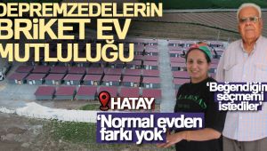 Depremzedelerin briket ev mutluluğu