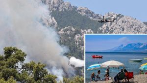 Antalya Kemer'de orman yangınına müdahale