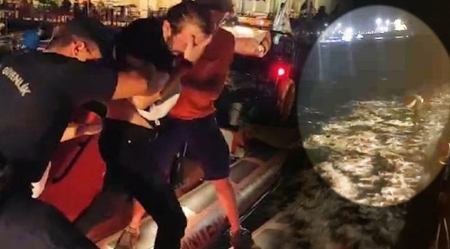 Kadıköy-Beşiktaş vapurunda korku dolu anlar! Denize atladı, termal kamerayla tespit edildi