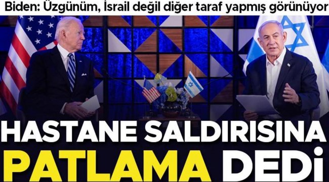 Son dakika... ABD'den İsrail'e ziyaret: Biden Gazze saldırısına 'patlama' dedi