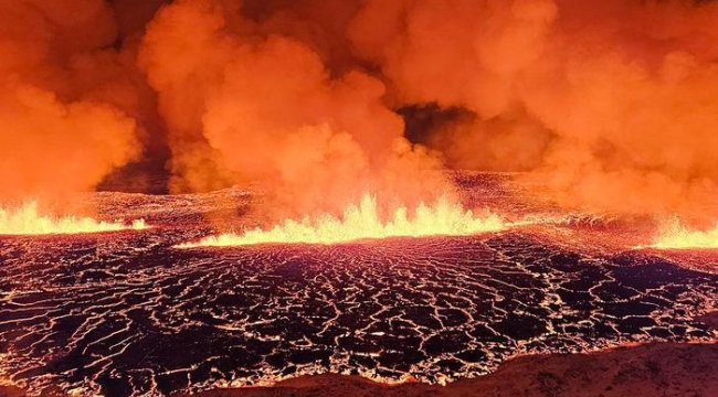 Yer: İzlanda! Haftalardır beklenen patlama gerçekleşti