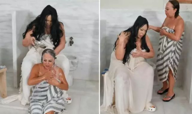 Safiye Soyman ve Bülent Ersoy hamamda yıkandı! Dünya Güzellerim Tatilde geri döndü