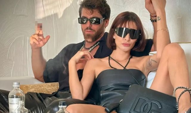 Can Yaman ve sevgilisinden sınırları zorlayan poz! Çantayla önlem aldı