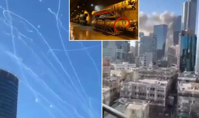 İran, Tel Aviv'i böyle vurdu! Füzelerdeki resim detayı dikkat çekti