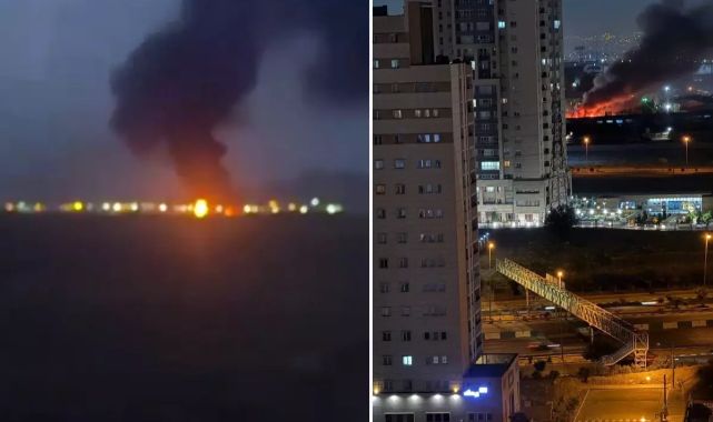 İşte İsrail'in İran saldırısından ilk görüntüler