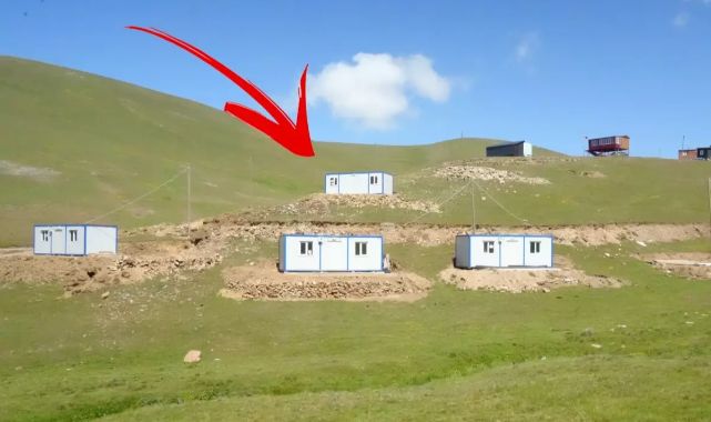 Yaylayı bir gecede konteyner ile doldurdular, bölge halkı isyanda