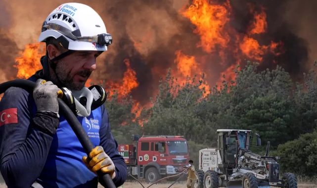 Tekirdağ'da 42 saattir süren orman yangını kısmen kontrol altına alındı