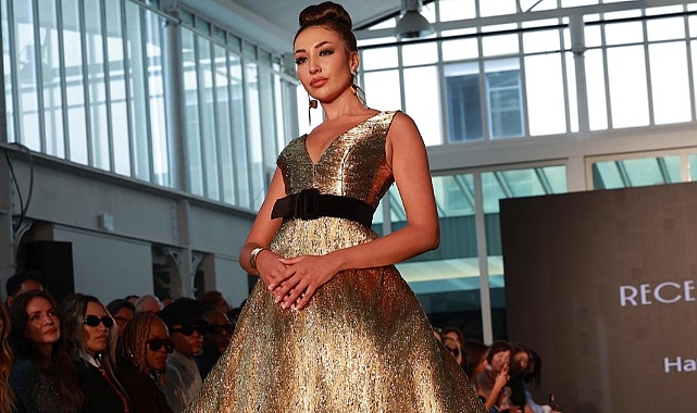 Yürüyüşü, duruşu ve zarafetiyle moda dünyasında adından sıkça söz ettiren ünlü model Ecem April,