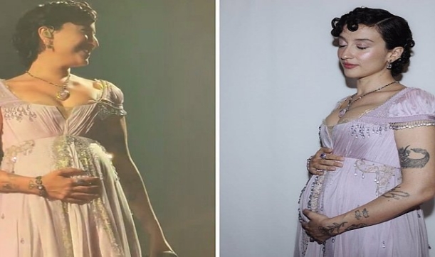 Melike Şahin müjdeli haberi sahnede verdi