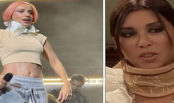 Gülşen'in sahnede tercih ettiği boyunluk, Firdevs Yöreoğlu'nu hatırlattı! Sosyal medya yıkıldı